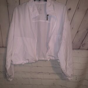 Women's Classic White Bomber Jacket